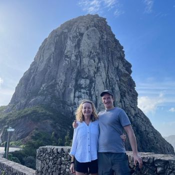 Nick and Alison on holiday