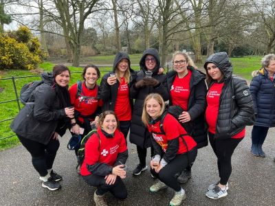 CIPHR employees on their 26.2 mile walk for London's Air Ambulance Charity