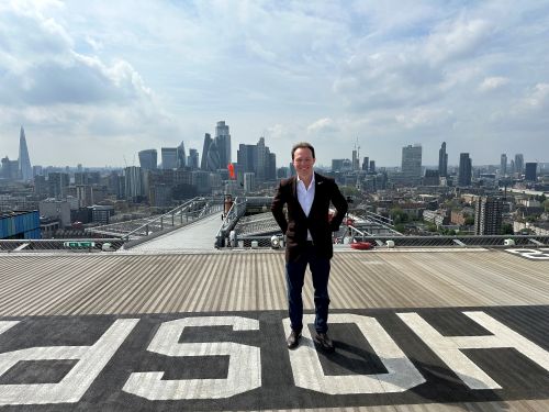 Councillor Tom Bennett visiting our helipad