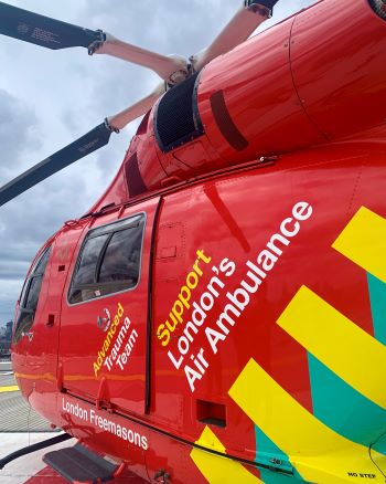 London's Air Ambulance Charity's current helicopter
