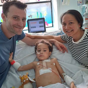 Family in hospital