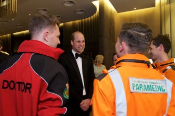 HRH The Duke of Cambridge meeting London's Air Ambulance medics at the 2022 gala