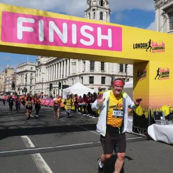 Mark completing London's Half marathon 2023