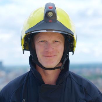 Mark Drewitt, one of London's Air Ambulance's fire crew