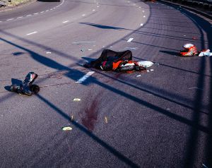 Dan's leathers and boots left on scene post injury