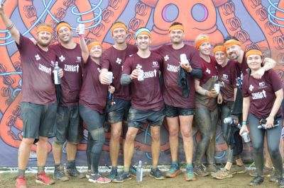Post event after doing Tough Mudder for London's Air Ambulance Charity