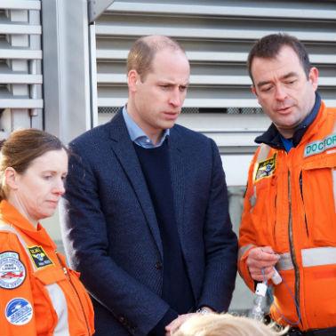 HRH The Duke of Cambridge visits our service