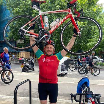 Fabio rides RideLondon to raise money for London's Air Ambulance Charity