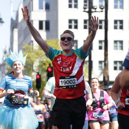 Tony running London's half marathon