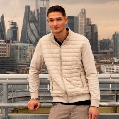 Jason Ellis stood on London's Air Ambulance Charity helipad