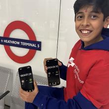 Vivaan's tube challenge fundraiser for London's Air Ambulance