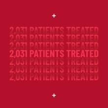 Graphic detailing 2,031 patients were treated in 2025